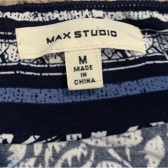 Max Studio Boho Sleeveless Blouse Top Medium - Picture 3 of 5